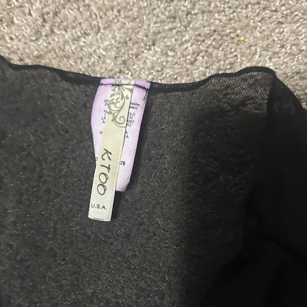 Elan Black Sheer Maxi overlay - Picture 4 of 5